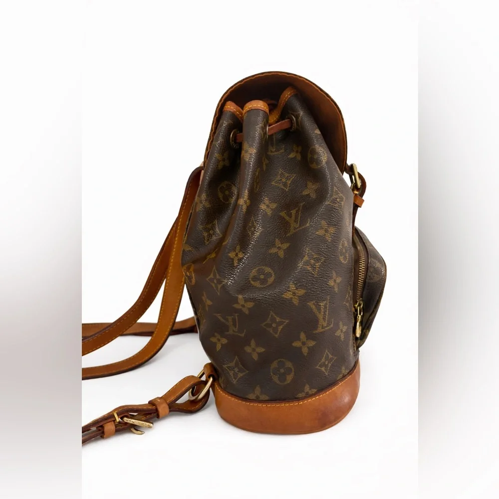 Louis Vuitton 1999 Montsouris PM Backpack Vintage Monogram Like New w/ Box